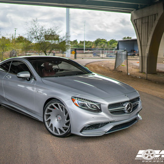 Mercedes S Class Coupe with Custom Grille - Photo by Vossen