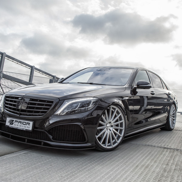 Custom Body Kit on Black Mercedes S Class - Photo by Vossen