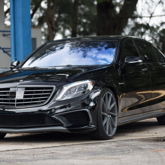 Custom Black Mercedes S Class V8 - Photo by Vossen
