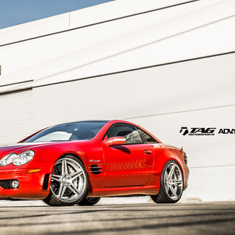 Tag Motorspoprts Puts Its Hands on Stunning Red Mercedes SL Class V12