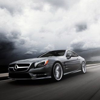 Stunning Mercedes SL550 Showing-off Vossen Forged Rims