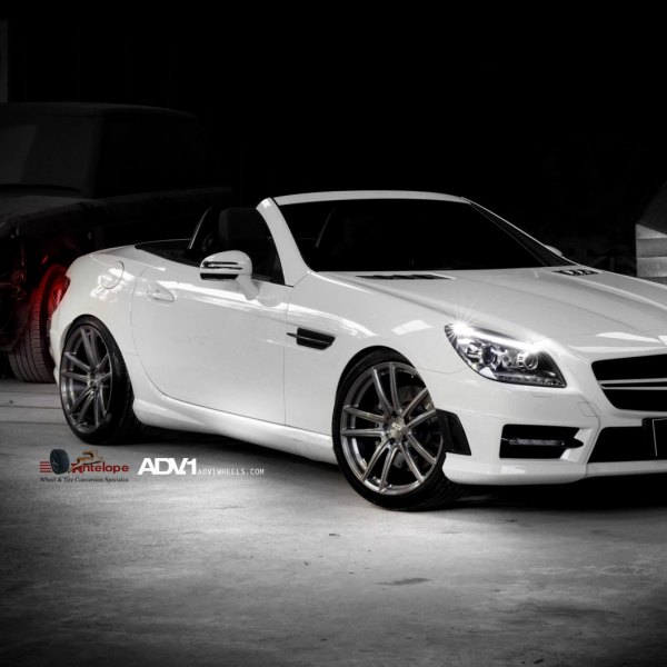 Custom Front Bumper on Red Mercedes SL Class - Photo by ADV.1