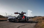 Futuristic Gray Mercedes SLS Gets Aftermarket Parts