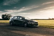 Black Mitsubishi Evolution Reworked with Wide Body Kit