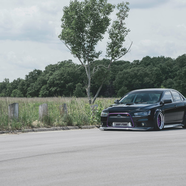EVO X with Fender Flares and a Wide Stance - Photo by Avant Garde