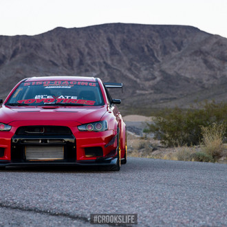 Wild Racer Mitsubishi Evolution on Custom Wheels