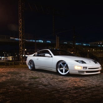 Yellow Nissan 300ZX Resting on Custom Silver JR Wheels — CARiD.com Gallery