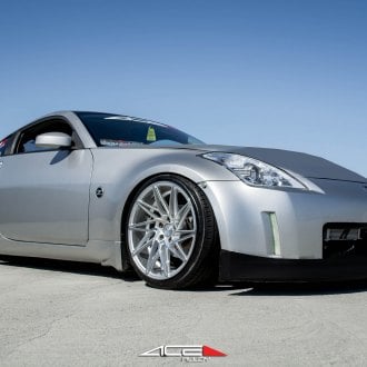 Slammed Track Ready Nissan 350Z with a Wide Body Kit — CARiD.com Gallery