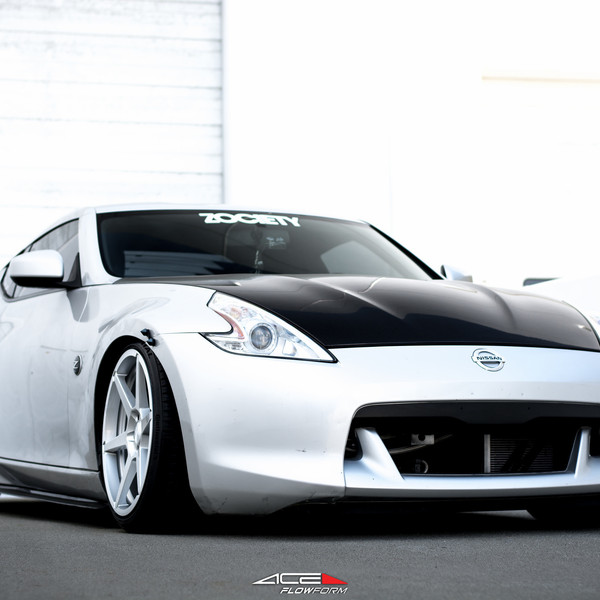 370z on ACE Custom Wheels with Deep Concave - Photo by ACE Alloy