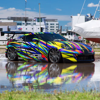Custom Painted Nissan 370Z on Ace Alloy Wheels - Photo by Ace Alloy