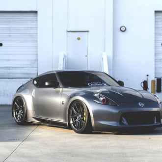 Evil Eyed Nissan 370Z - Photo by ACE Alloy