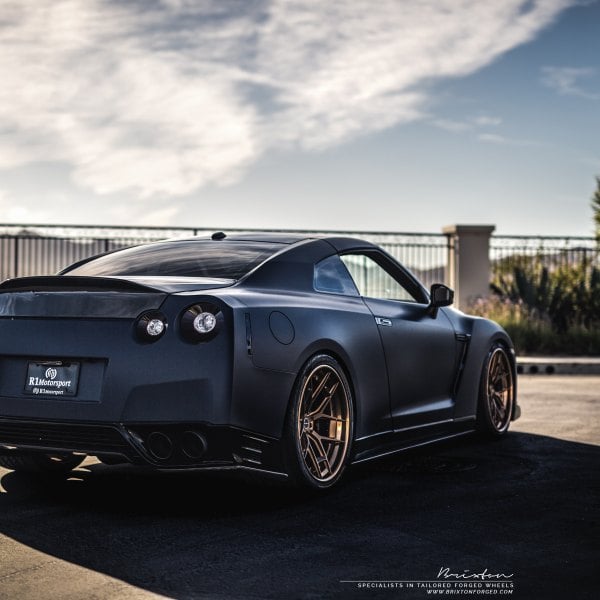 Customized Nissan Gt R Matte Black