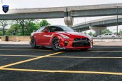 Bold Red Nissan GT-R Outfitted with Custom Vented Hood is Modified to Impress