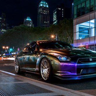 Purple Godzilla Nissan Gt R R By Vossen Carid Com Gallery