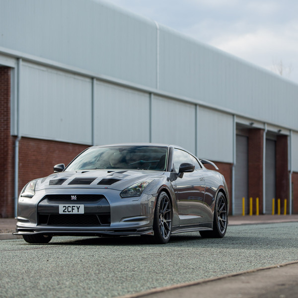 Custom Hood with Air Vents on Nissan GT-R - Photo by Vossen