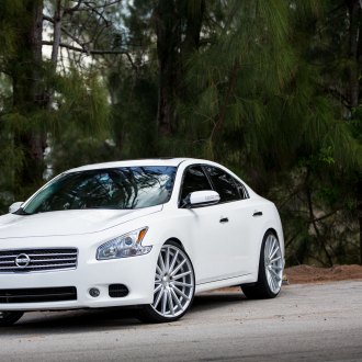 Darth Vader Approves: Tuned Black Nissan Maxima on Custom Wheels ...