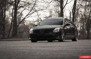 Stanced Nissan Maxima Enhanced With Stylish Custom Wheels by Vossen