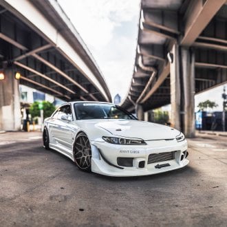 Purple Nissan Silvia Rocking a Set of Chrome JR Wheels — CARiD.com Gallery