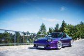 Purple Nissan Silvia Rocking a Set of Chrome JR Wheels