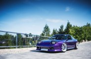 Purple Nissan Silvia Rocking a Set of Chrome JR Wheels