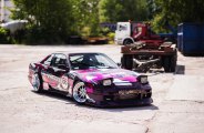 Custom Painted Debadged Nissan Silvia Sitting Well on JR Rims