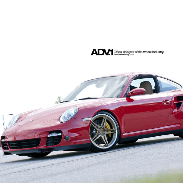 Red Porsche 911 with Crystal Clear Halo Headlights - Photo by ADV.1