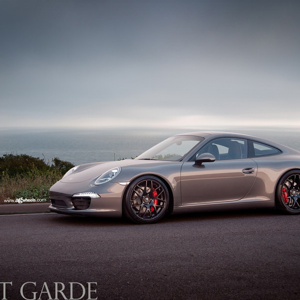 Gray Porsche 911 with Aftermarket Front Bumper - Photo by Avant Garde Wheels