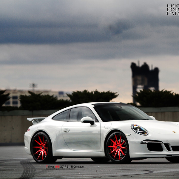Dark Smoke Halo Headlights on White Porsche 911 - Photo by Vellano