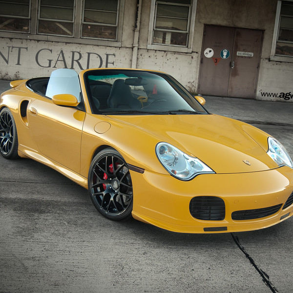 Avant Garde M310 Rims on Yellow Porsche 911 Convertible - Photo by Avant Garde