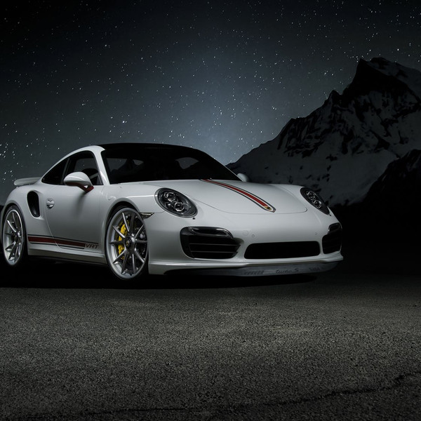 Custom Front Lip on White Porsche 911 Turbo S - Photo by Vorstiner