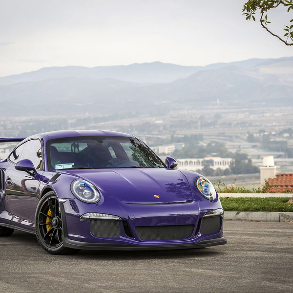 Chrome Bumper Grille on Purple Porsche 911 - Photo by Vorstiner