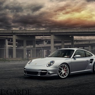 All Black Porsche 911 Turbo Rocking a Set of Aftermarket Forged Rims ...