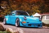 Baby Blue Porsche 911 Rocking a Set of Forged Rennen Wheels