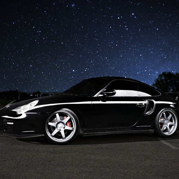 Aftermarket Front Bumper on Black Porsche 911 - Photo by dan kinzie