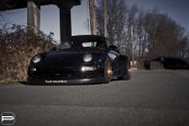 Heavily Modified Black Porsche 911 with a Wild Custom Body Kit