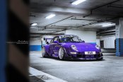 Wide and Fierce: Purple Porsche 911 Gets a Custom Body Kit