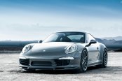 Gray Porsche 911 Looking Sharp with Front Bumper Featuring LED Lights