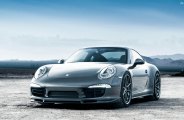 Gray Porsche 911 Looking Sharp with Front Bumper Featuring LED Lights