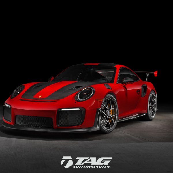 Custom Red Porsche 911 with Carbon Fiber Accents - Photo by HRE Wheels
