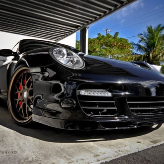 Custom Gloss Black Porsche 911 Series - Photo by 360 Forged Wheels
