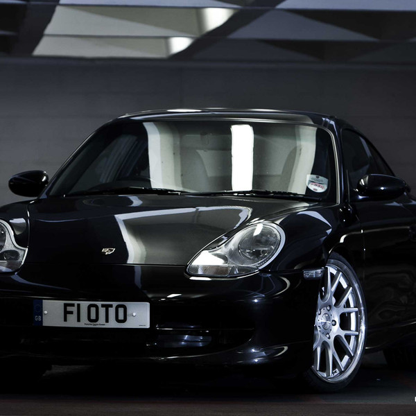Gloss Black Porsche 911 with Crystal Clear Headlights - Photo by Vossen