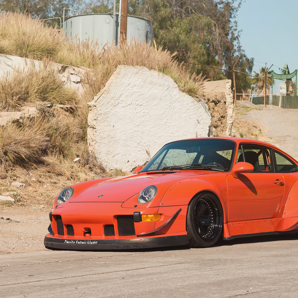 Orange Porsche 911 with Custom Body Kit - Photo by Rotiform