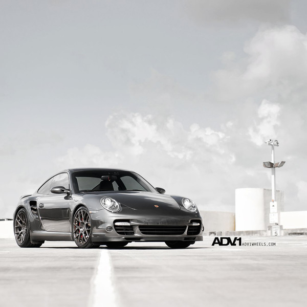 Black Porsche 911 with Aftermarket Front Bumper - Photo by ADV.1