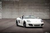 White on Black: Custom Convertible Porsche Boxster Boasts Avant Garde Wheels