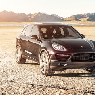 Black Porsche Cayenne on Avant Garde Custom Wheels - Photo by Avant Garde