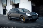 Mysterious Looks of Black Matte Porsche Cayenne Fitted with Custom Parts