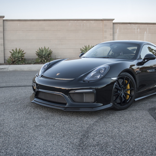 Custom Body Kit on Black Porsche Cayman - Photo by Vorstiner