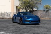 Imposing Blue Cayman, Fitted with Dark Smoke Halo Headlights