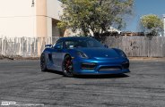 Imposing Blue Cayman, Fitted with Dark Smoke Halo Headlights