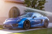 Electric Blue Porsche Cayman Gets Upgraded with Accessories